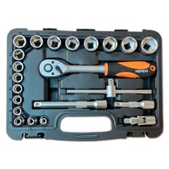 LLAVE DADO KENDO 3/8DR JGO 22PZS 90598