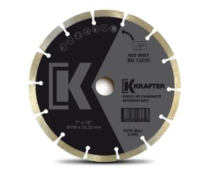 DISCO KRAFTER DIAMANTADO BORDE SEGMENTADO 7" DISCO7SEG