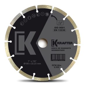 DISCO KRAFTER DIAMANTADO BORDE SEGMENTADO 7" DISCO7SEG