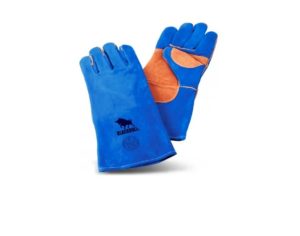 PAR DE GUANTES SOLDADOR KEVLAR AZUL TALLA 9 BLAKBULL L-350