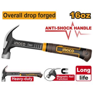 MARTILLO INGCO CARPINTERO 16OZ 450GRS HCH81016L