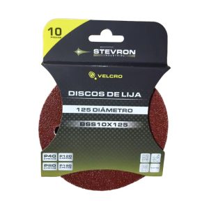 LIJA STEVRON PARA ROTORBITAL 125MM 10PZS BSS10X125