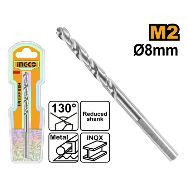 BROCA PARA METAL HSS INGCO 8MM DBT11300801