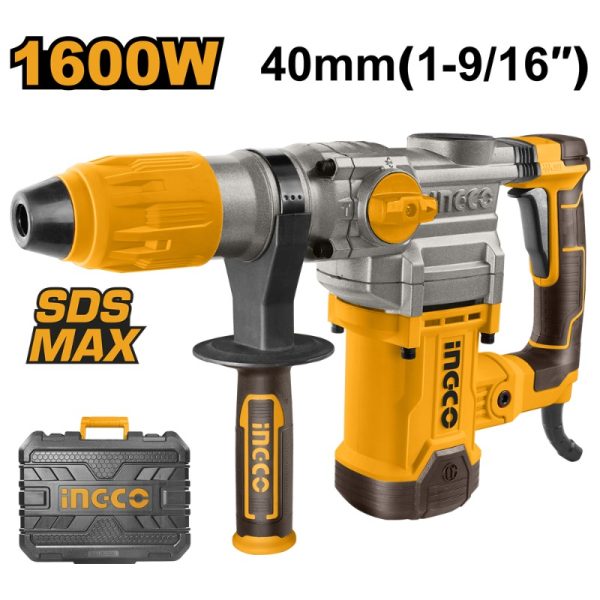 ROTOMARTILLO INGCO DEMOLEDOR SDS MAX 1600 WATTS RH1600388